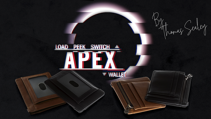 Apex Wallet Brown (Gimmick and Online instructions) by Thomas Sealey 