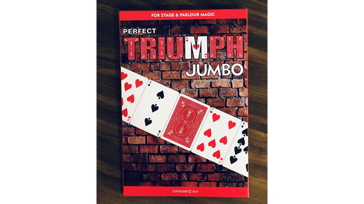 Perfect Triumph JUMBO (Gimmicks and Online Instructions) by Federico Poeymiro 