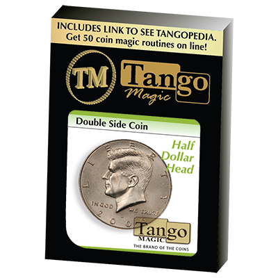 Double Side Half Dollar (Heads) (D0035) by Tango Magic