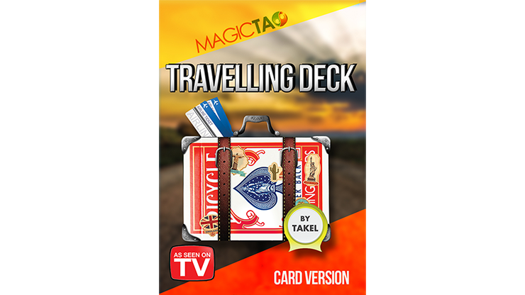  Travelling Deck Card Version Red (Gimmick and Online Instructions) by Takel 