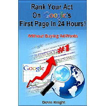 How To Rank Your Act on Google by Devin Knight - ebook - DOWNLOAD