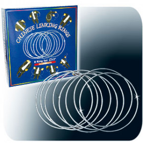  Chinese Linking Rings (12 inch, CHROME) by Vincenzo Di Fatta 