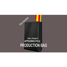 APPEARING POLE BAG BLACK (Gimmicked / No Tear) by Uday Jadugar 