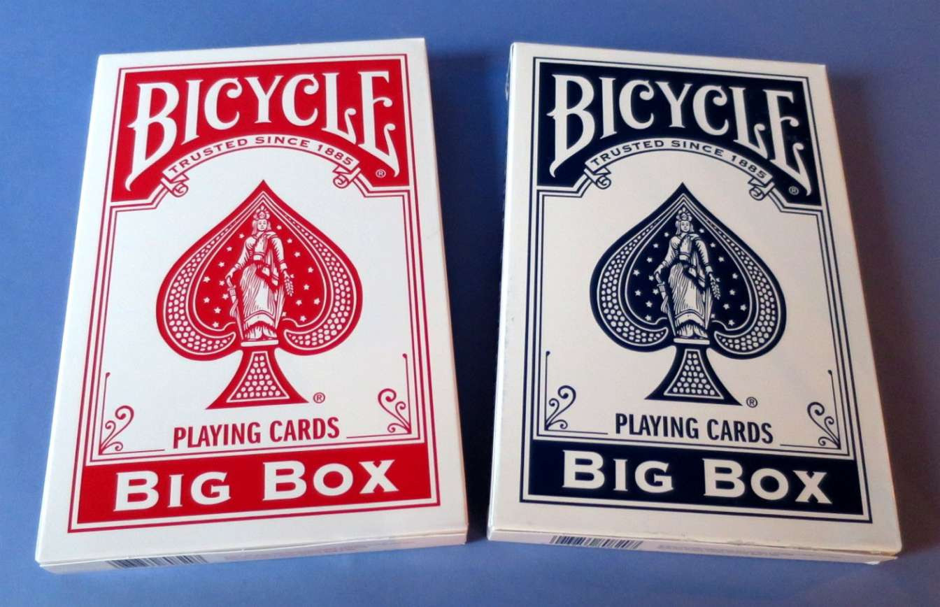 Big Bicycle Cards Jumbo rot/blau