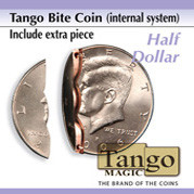 Biting Coin (Half Dollar - Internal w/extra piece) (D0044) from Tango - Bissmünze