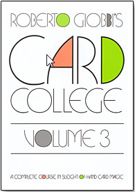 Card College Volume 3 by Roberto Giobbi - Book