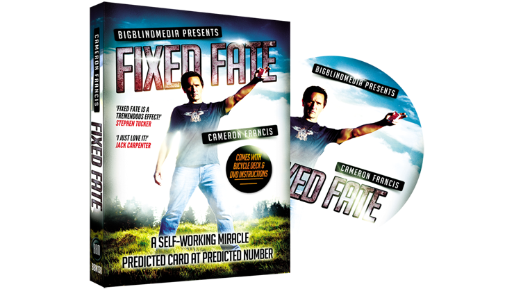 Fixed Fate aka 'Predicted Card at Predicted Number' (DVD and Gimmick) by Cameron Francis and Big Blind Media 