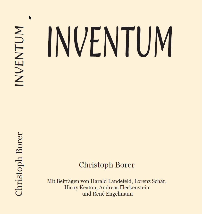 Inventum Buch von Christoph Borer