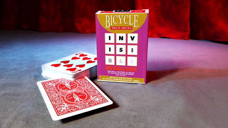 Invisible Deck  Bicycle  (RED)  