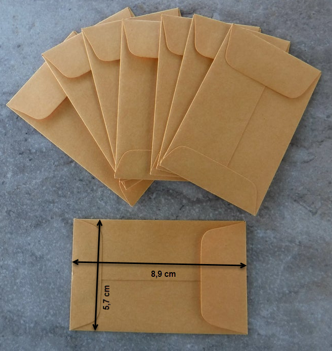 Manila Envelopes (20 Stück) in drei Grössen