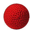 Metal Crochet Balls by Bazar de Magia Häkelball rot 2.5 cm mit Metalleinlage