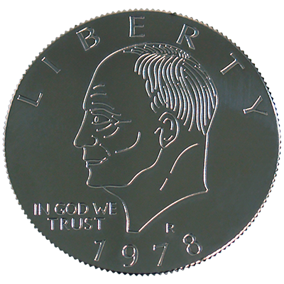 Eisenhower Palming Coin (Dollar Sized) by You Want it We Got it 