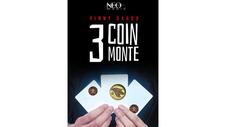 3 COIN MONTE (Gimmicks and Online Instructions) by Vinny Sagoo