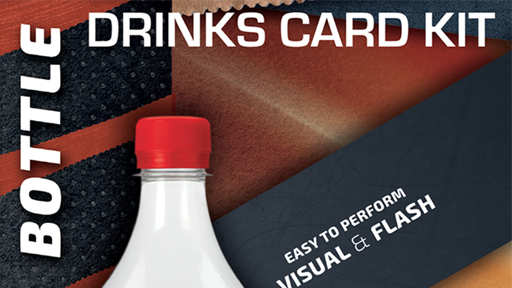 Drink Card KIT for Astonishing Bottle (Gimmick and Online Instructions) by João Miranda and Ramon Amaral 