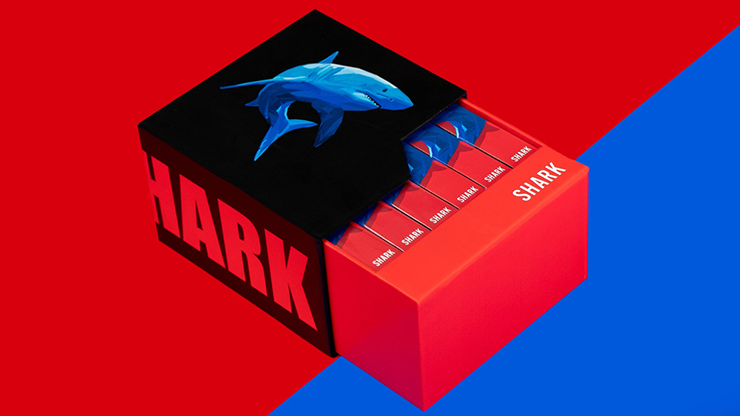 6 Shark Playing Cards (Free 6 Box Case Included) by Riffle Shuffle
