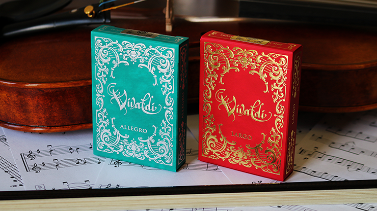 Vivaldi Allegro Playing Cards / green Deck