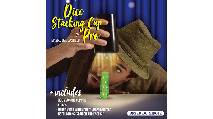 Dice Stacking Cup Pro (Gimmicks and Online Instructions) by Bazar de Magia