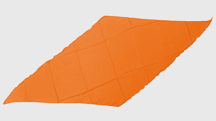 Diamond Cut Silk 18 inch (Orange) by Magic By Gosh - Seidentuch