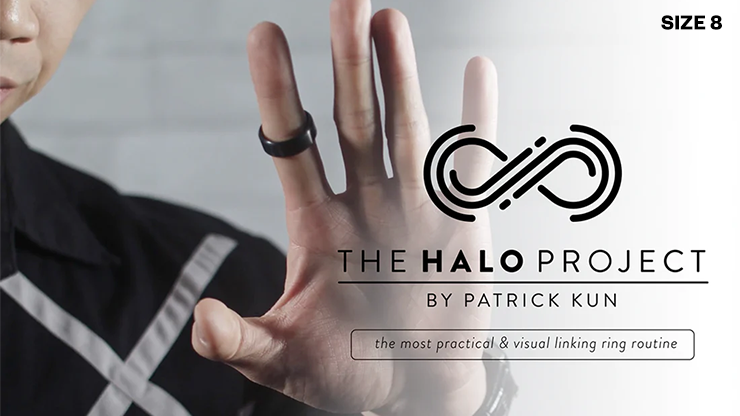 The Halo Project (Silver) Size 8 (Gimmicks and Online Instructions) by Patrick Kun