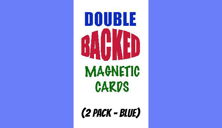 Magnetic Cards (2 pack/Blue) by Chazpro Magic.