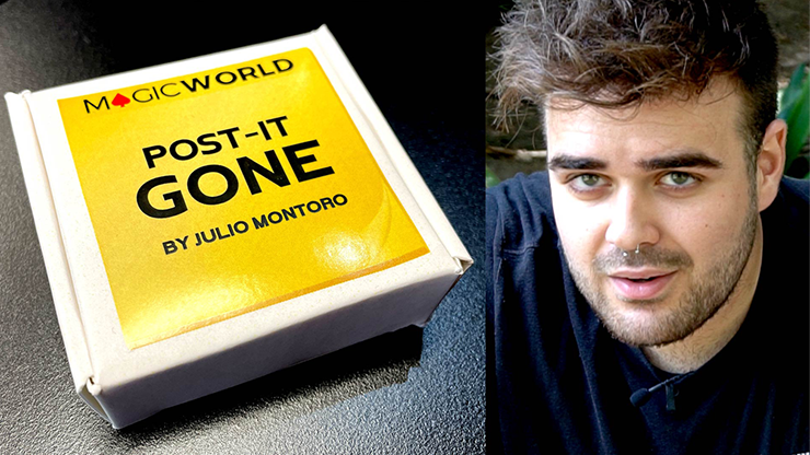 POST IT GONE (Gimmicks and Online Instructions) by Julio Montoro  and MagicWorld
