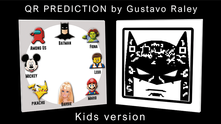 QR PREDICTION BATMAN (Gimmicks and Online Instructions) by Gustavo Raley