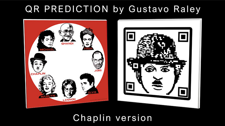 QR PREDICTION CHAPLIN (Gimmicks and Online Instructions) by Gustavo Raley