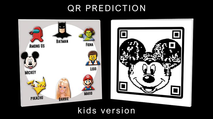 QR PREDICTION MICKEY (Gimmicks and Online Instructions) by Gustavo Raley