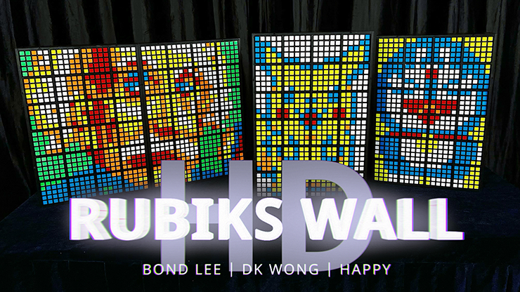 RUBIKS WALL HD Complete Set (Gimmicks and Online Instructions) by Bond Lee