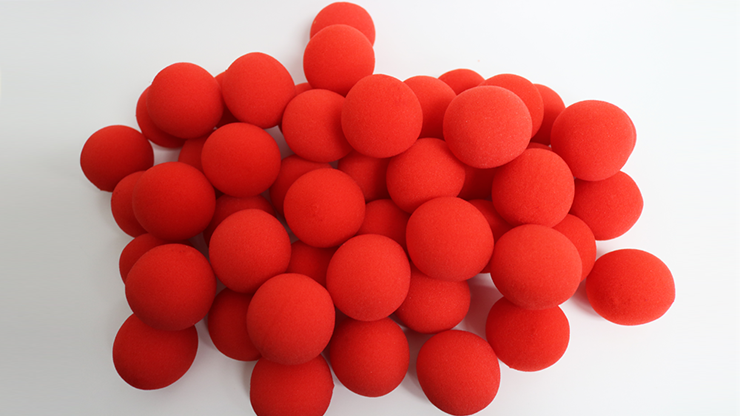 1.5²  inch PRO Sponge Ball (Red) Bag of 50 from Magic by Gosh - Schwammbälle