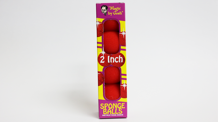 2" inch PRO Sponge Ball (Red) Box of 4 from Magic by Gosh - Schwammbälle