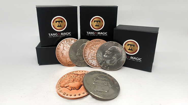 Copper Morgan Hopping Half (Gimmicks and Online Instructions) by Tango Magic - (CM002)