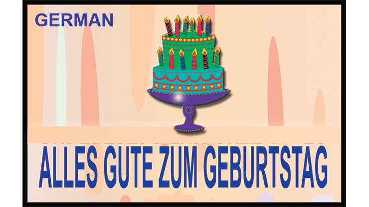 HAPPY BIRTHDAY TORN AND RESTORED (German) 25 PK. by Uday's Magic World