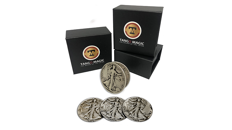 Replica Walking Liberty Expanded Shell plus 4 coins (Gimmicks and Online Instructions) by Tango