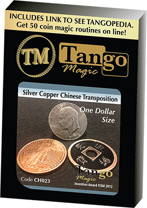 Dollar Size Silver Copper Chinese Transposition (CH023) by Tango Magic