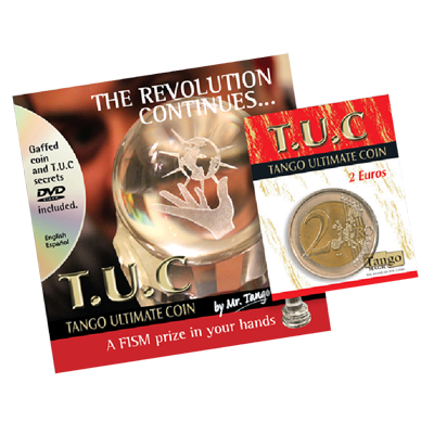 Tango Ultimate Coin (T.U.C.)(E0081)2 Euros with instructional  by Tango - Trick