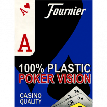 Fournier Plastic Playing Cards Large Pips ( blue )