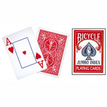 Jumbo Index Bicycle Spielkarten (rot)