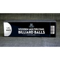 Wooden Billiard Balls (1.75" White) by Classic Collections 