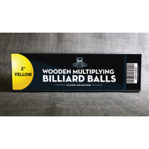 Wooden Billiard Balls (2" Yellow) by Classic Collections 