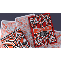 Hello Tiki (Red) Playing Cards