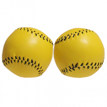 Chop Cup Balls Large Yellow Leather (Set of 2) by Leo Smetsers - Trick
