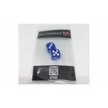 Dice Without Two CLEAR BLUE (2 Dice Set) 