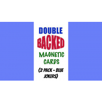 Magnetic Cards (2 pack/Blue Jokers) by Chazpro Magic