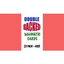 Magnetic Cards (2 pack/Red) by Chazpro Magic.