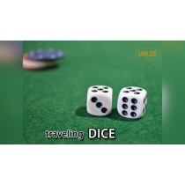 Traveling Dice WHITE by Sorcier Magic