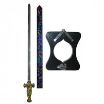 Sword Through Neck Deluxe - Sparkling Black