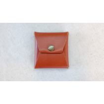 Square Coin case (Brown Leather) by Gentle Magic