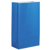10 x Paper Bag / 10 Papiertüten 140x245x70mm hoch / in rot oder blau