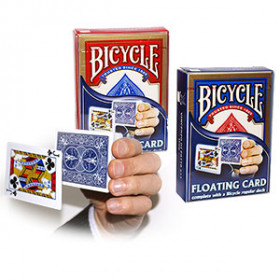 Floating card - with regular Bicycle deck